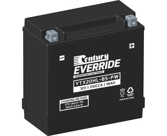 Century Powersports Battery YTX20HL-BS-PW