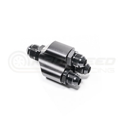 Radium Distribution Block 3 x 8AN ORB to 1 x 10AN ORB w/Fittings 20-0237