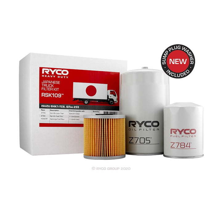 Ryco Heavy Duty Service Kit RSK109 Isuzu FRR32 FSR32 FTR32 FVD32 FRV32