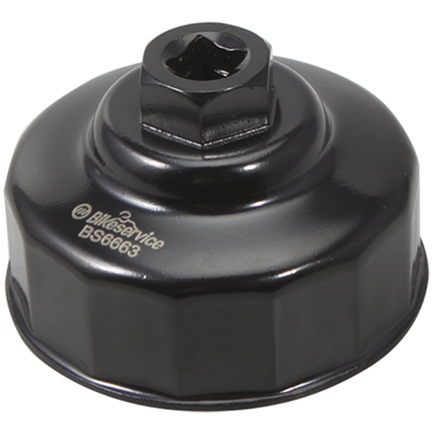 BikeService Cup Oil Filter Wrench - 68mm, 14 Flute - BS6663