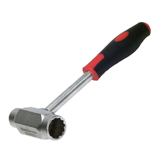 BikeService Pulley Nut Wrench Dual End - 14, 17mm, 12 Point - BS9853