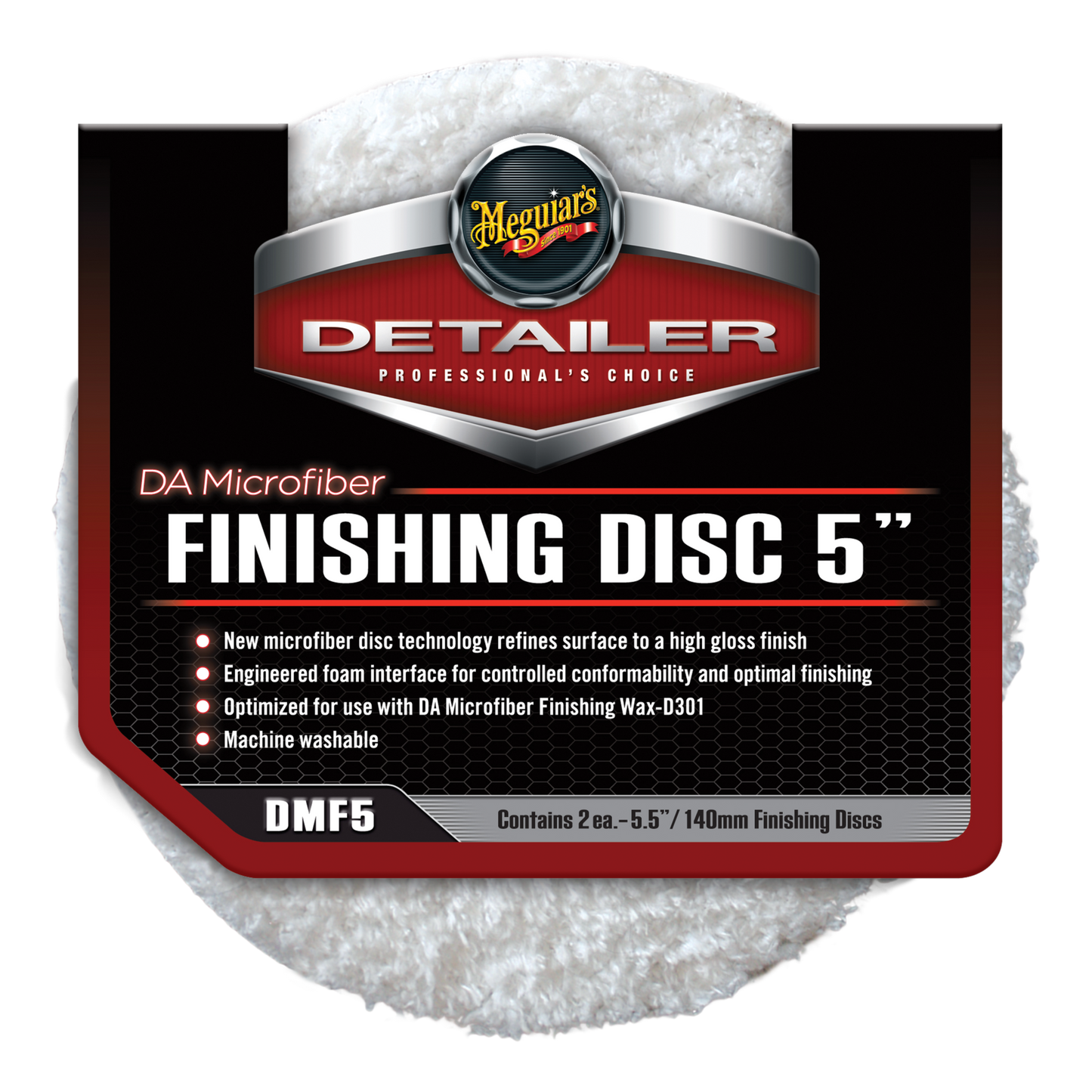 Meguiar's DA Microfibre Finishing Disc 5 inch 2 pack