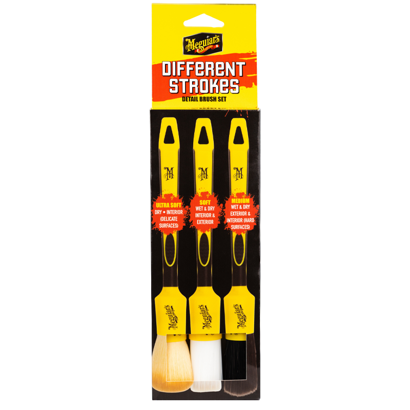 Meguiar's Different Strokes Detail brush set