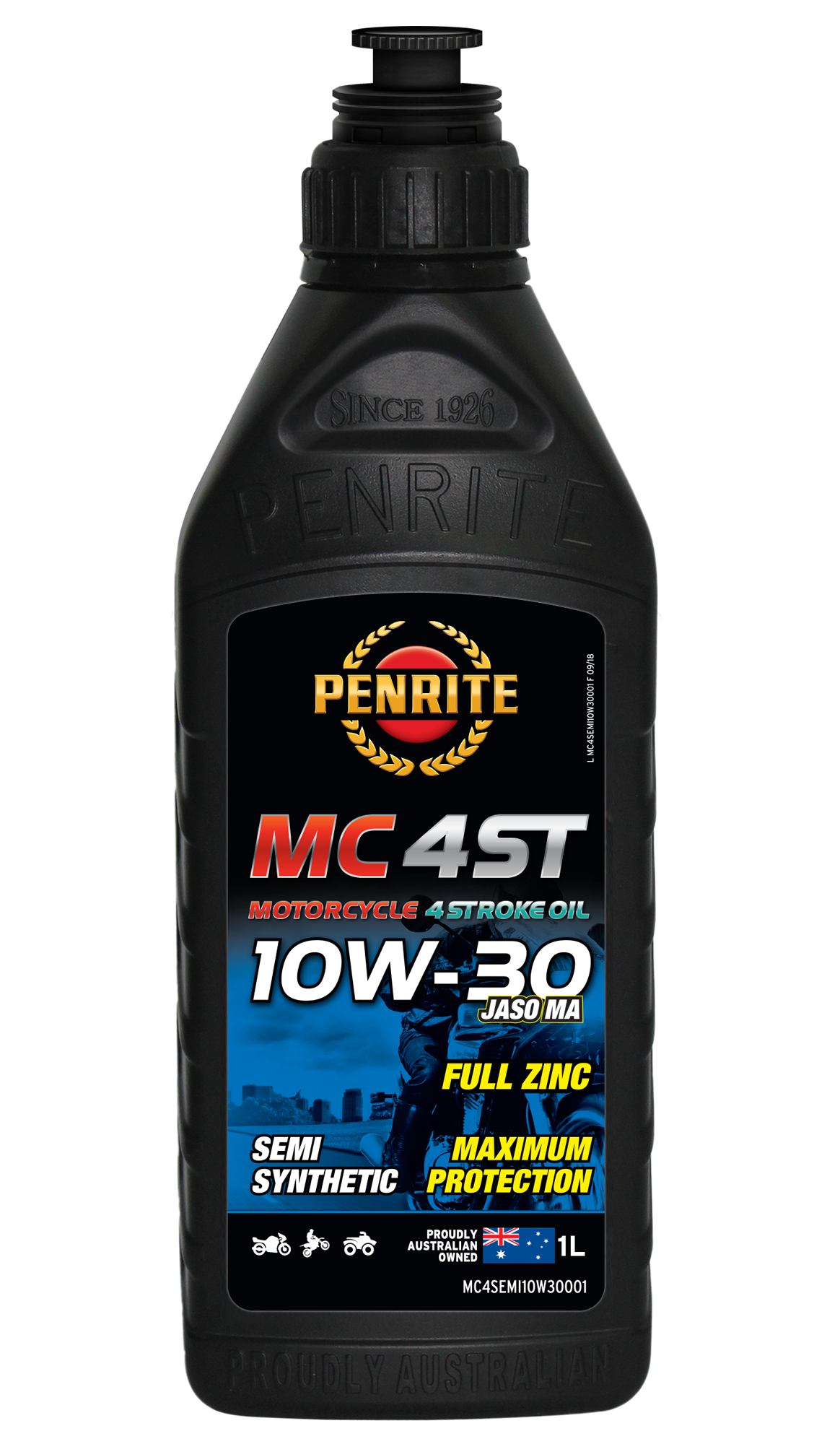 Penrite MC-4ST Semi Synthetic Motorcycle Oil 10W-30 1 Litre