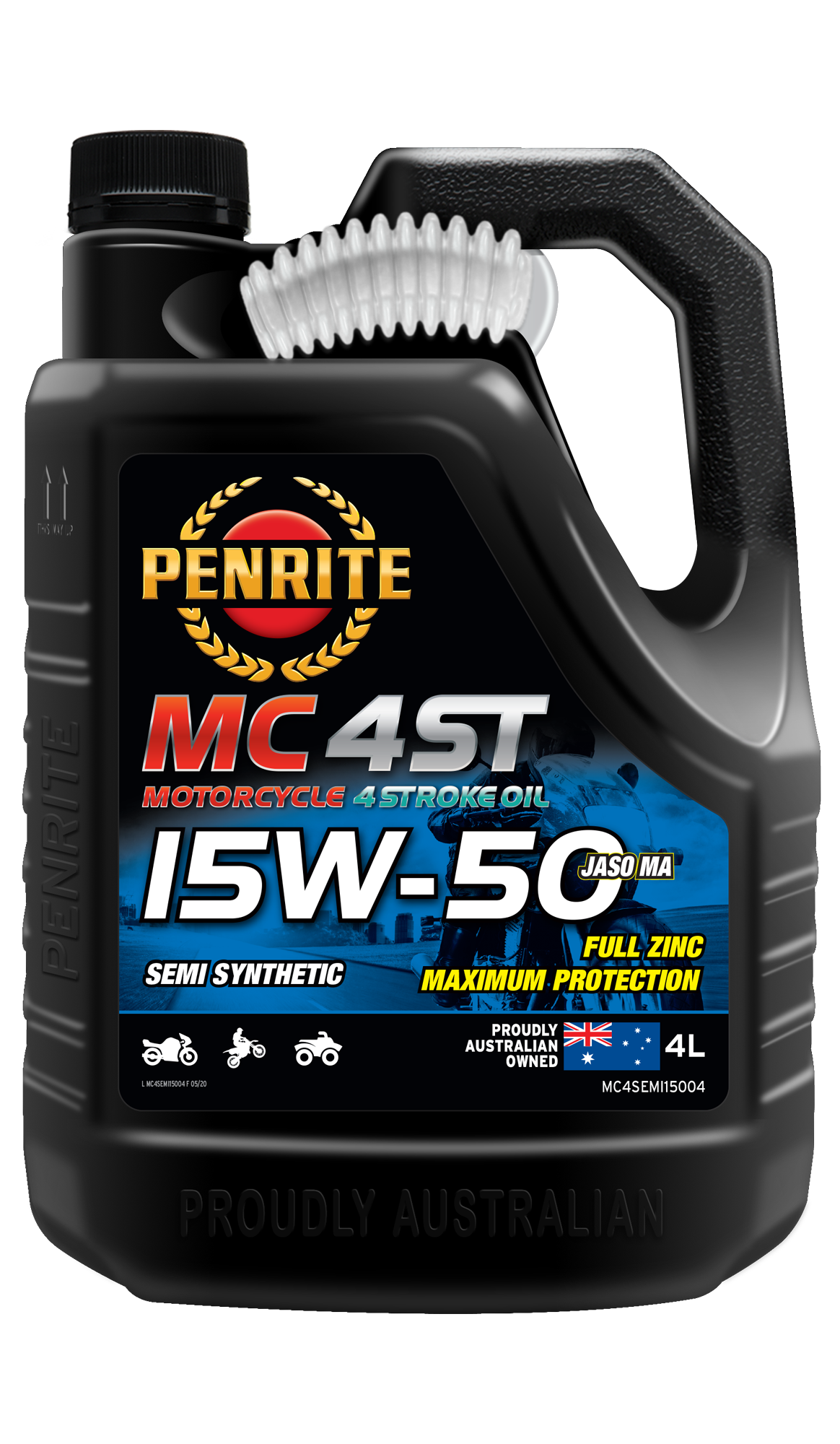 Penrite MC-4ST Semi Synthetic 15W-50 4 Litre