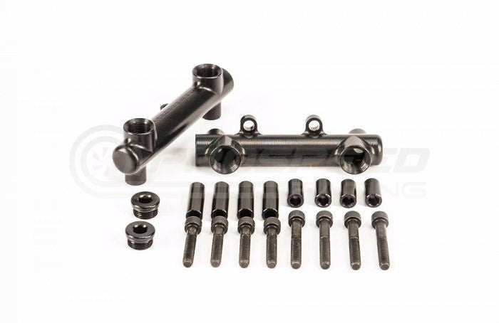 Process West Billet Fuel Rails Black - Subaru WRX 01-14/STI 01-21/FXT 06-13/LGT 07-09