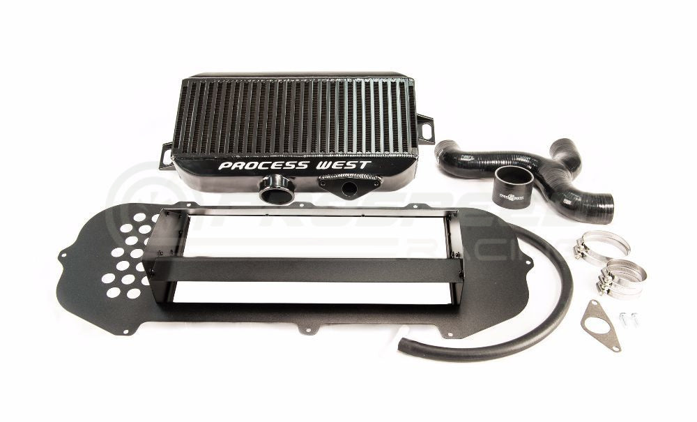 Process West Top Mount Intercooler Kit Black Subaru WRX 03-07 STI 06-07 PWTMIC04B