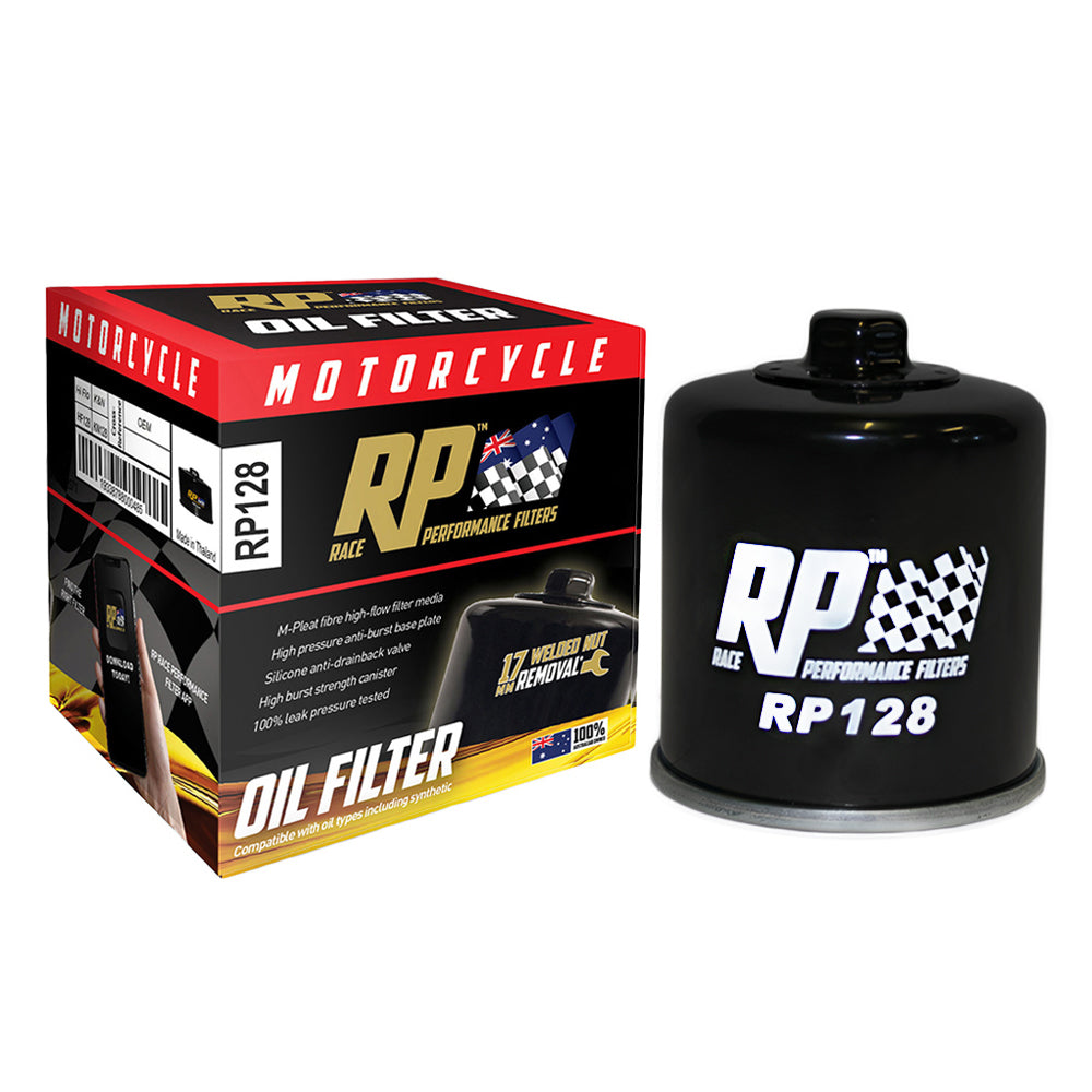 Race Performance Motorcycle Oil Filter RP128