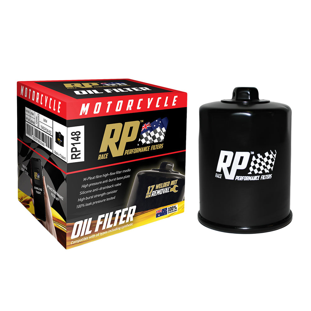 Race Performance Motorcycle Oil Filter - RP148