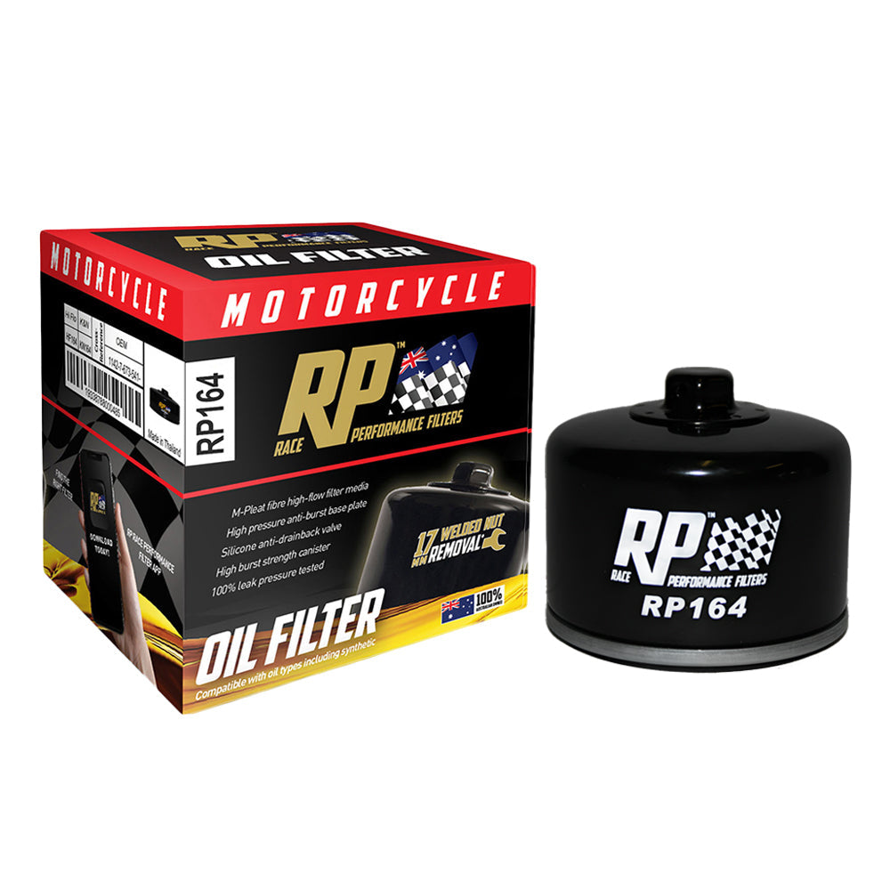 Race Performance Motorcycle Oil Filter - RP164