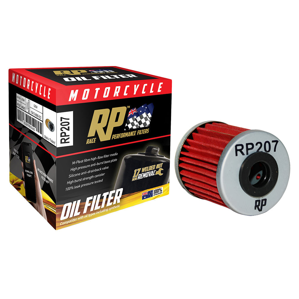 Race Performance Motorcycle Oil Filter RP207