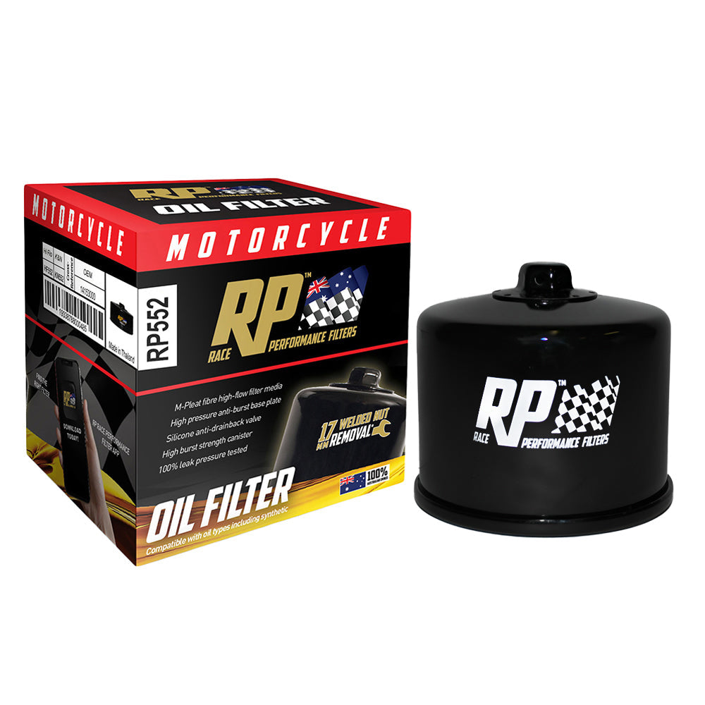 Race Performance Motorcycle Oil Filter - RP552