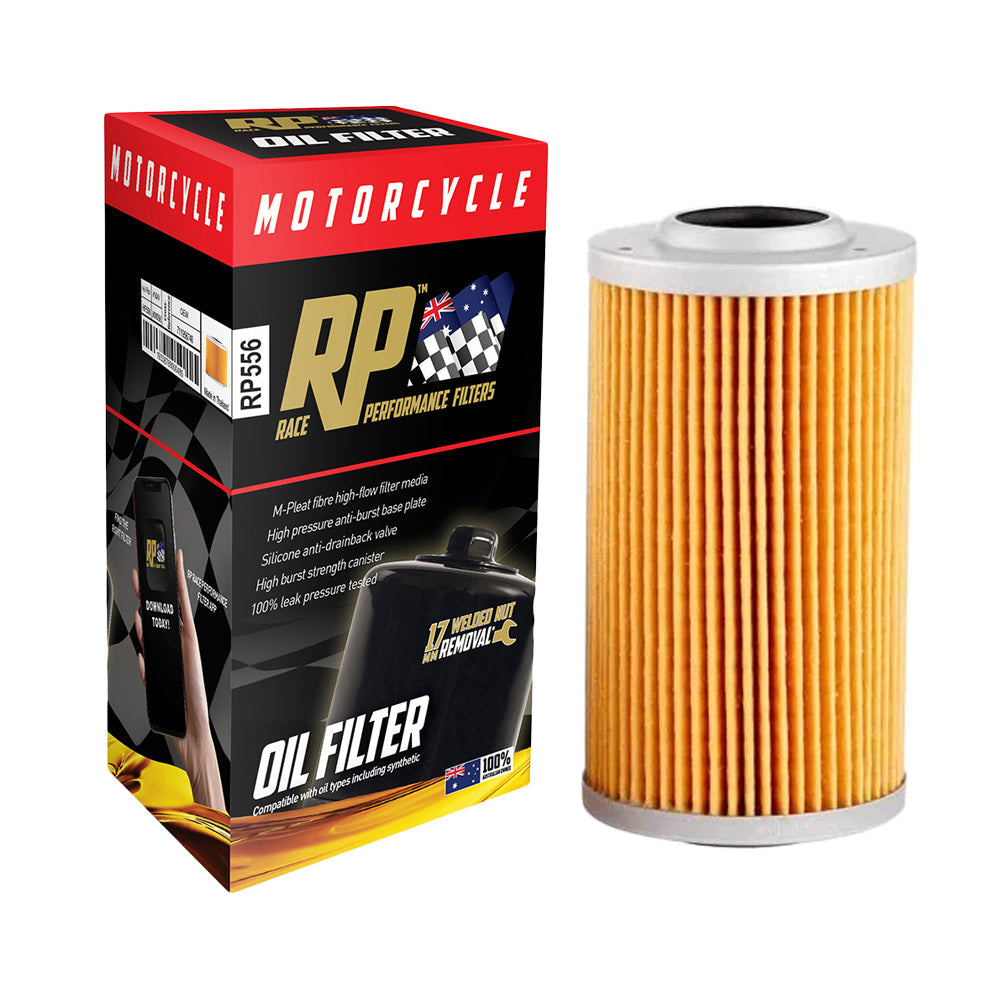 Race Performance Motorcycle Oil Filter - RP556