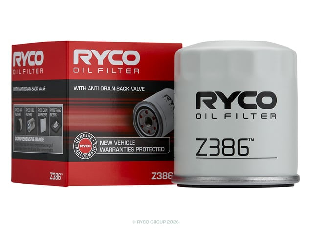 Ryco Oil Filter - Z386 - Z386