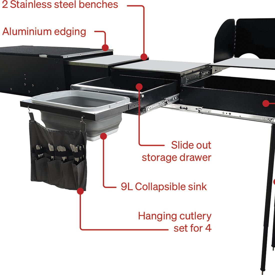 Ridge Ryder 4WD Deluxe Camp Kitchen