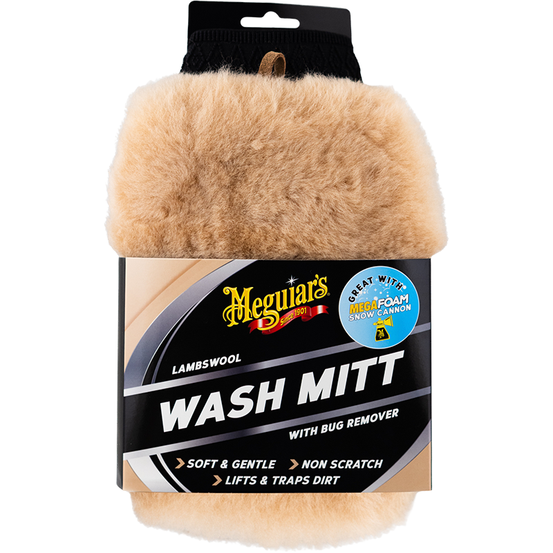 Meguiar's Lambswool Wash Mitt with Bug Remover