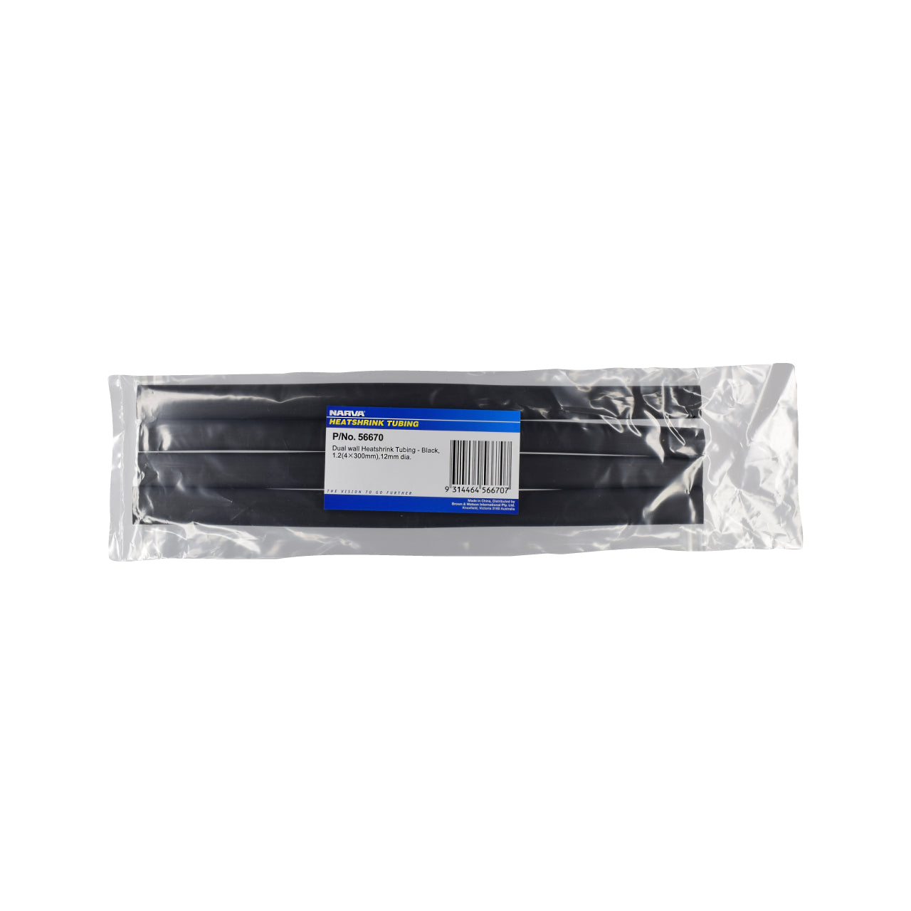 Narva 12mm Black Dual Wall Heatshrink | Narva 56670