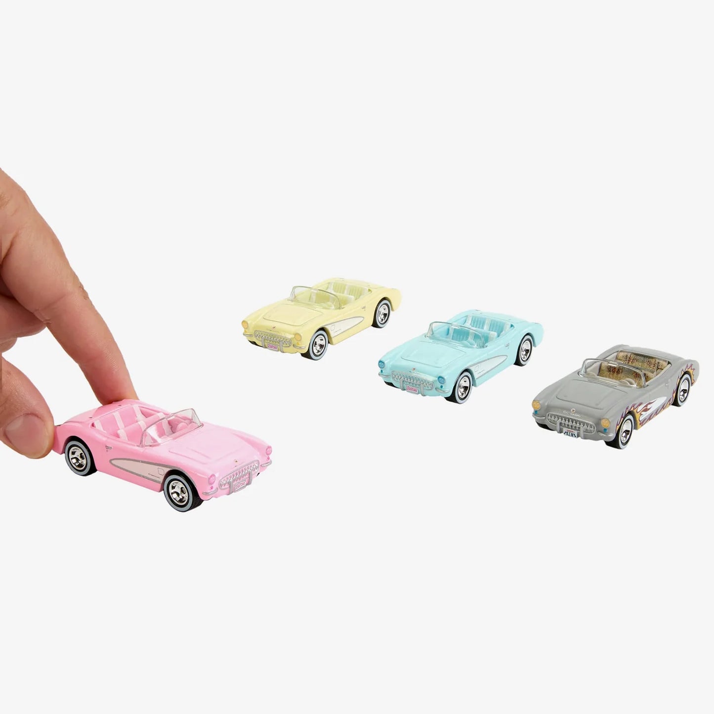 Hot Wheels Premium Barbie The Movie 1956 Corvette Collector Set - 4 Pack