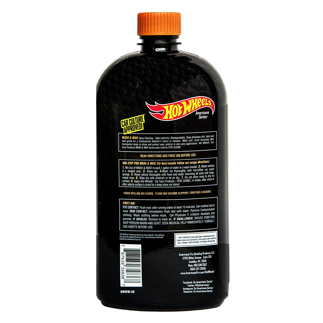 Hot Wheels Car Care Wash & Wax with Carnauba 590ml HWWW-20