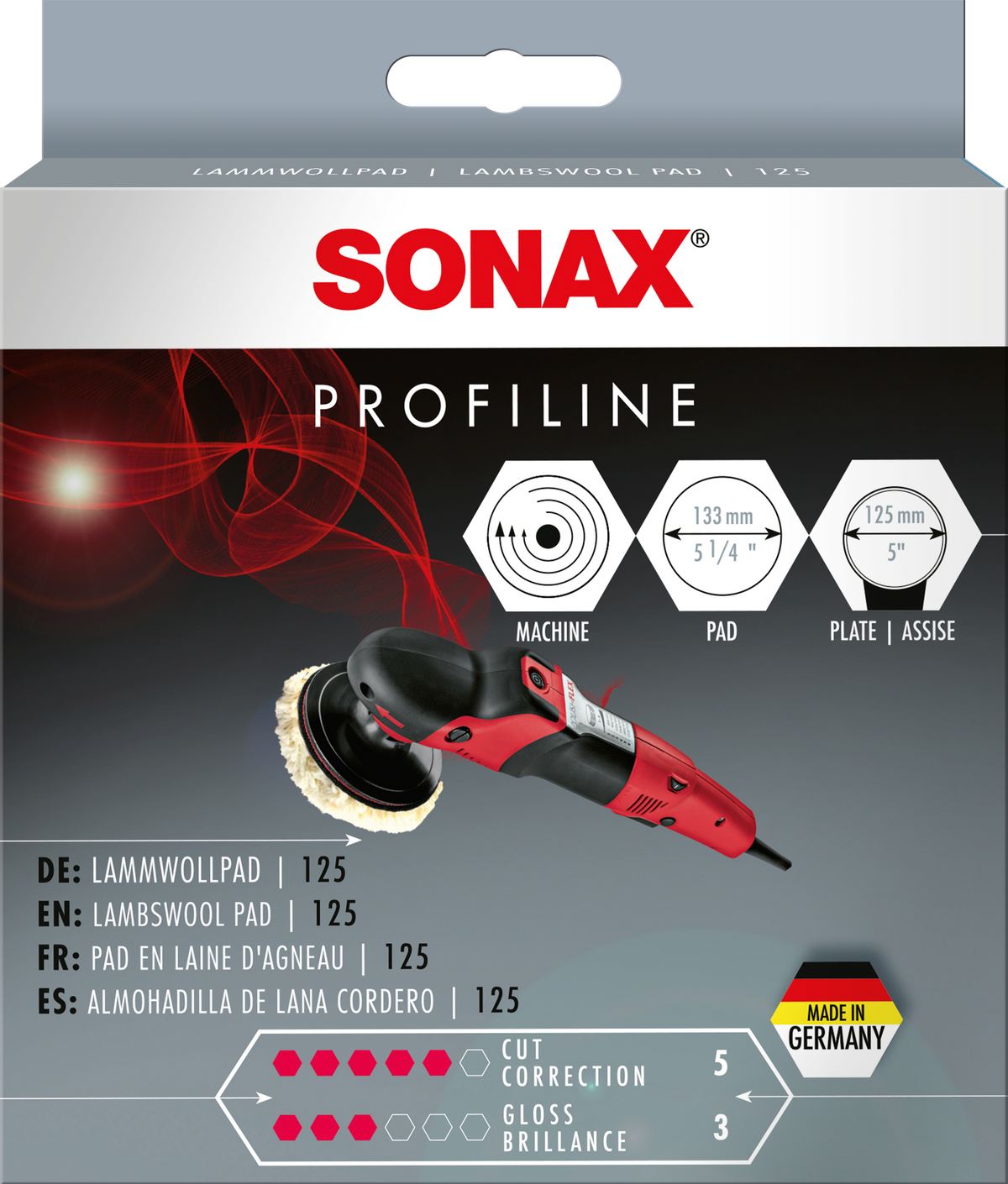 SONAX Lambswool Pad 133mm
