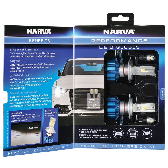 GEN III LED Headlight Kit - H4 12/24v