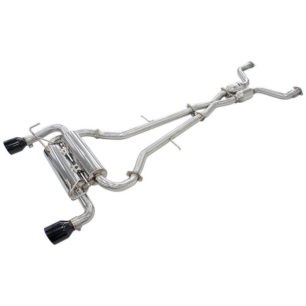Gemini Cat Back Exhaust w/Ti Rolled Tips - Nissan 370Z Z34 09-21