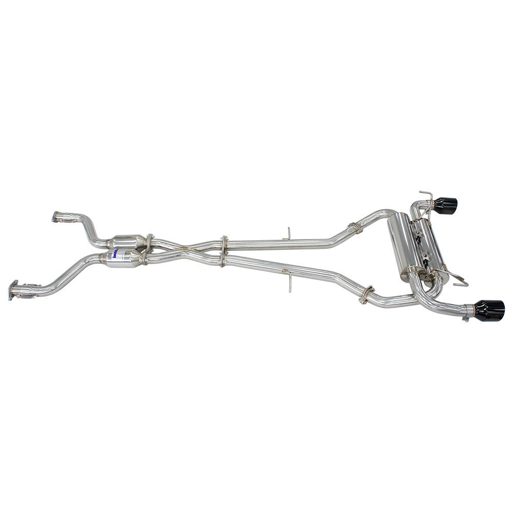 Gemini Cat Back Exhaust w/Ti Rolled Tips - Nissan 370Z Z34 09-21