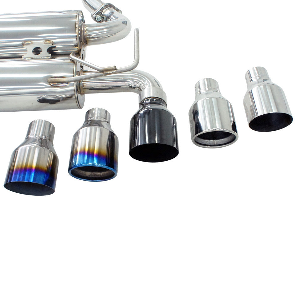 Gemini Cat Back Exhaust w/Ti Rolled Tips - Nissan 370Z Z34 09-21