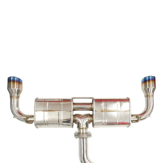 R400 Cat Back Exhaust w/Round Ti Rolled Tips - VW Golf GTI Mk7