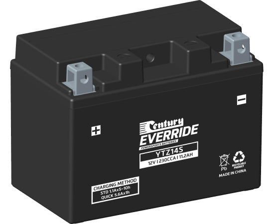 Century EverRide Powersports Battery YTZ14S