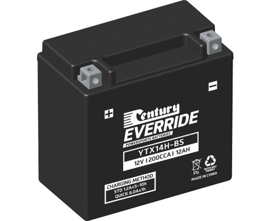 Century Powersports Battery YTX14H-BS