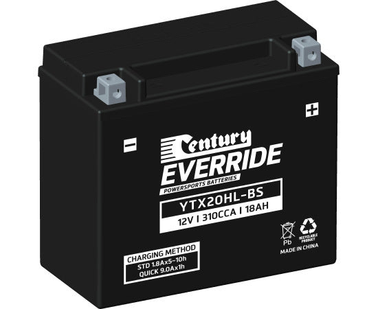 Century Powersports Battery YTX20HL-BS