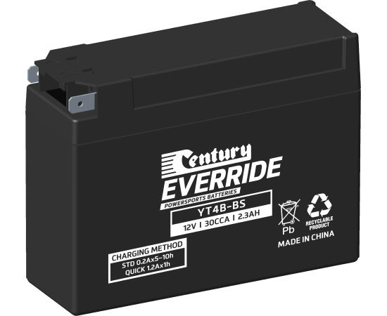Century Powersports Battery YT4B-BS