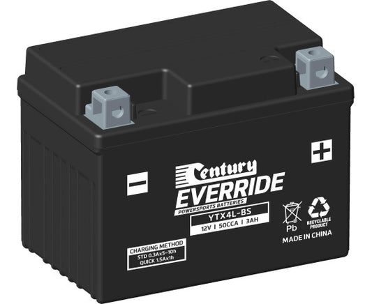 Century EverRide Powersports Battery YTX4L-BS