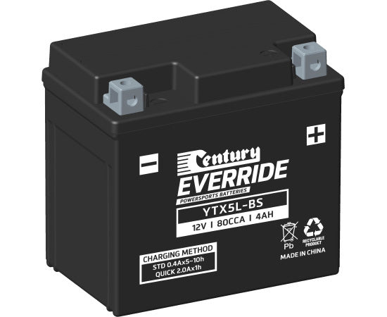 Century EverRide Powersports Battery YTX5L-BS