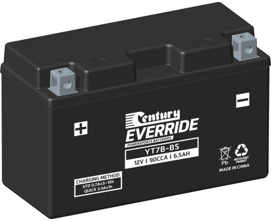 Century Powersports Battery YT7B-BS