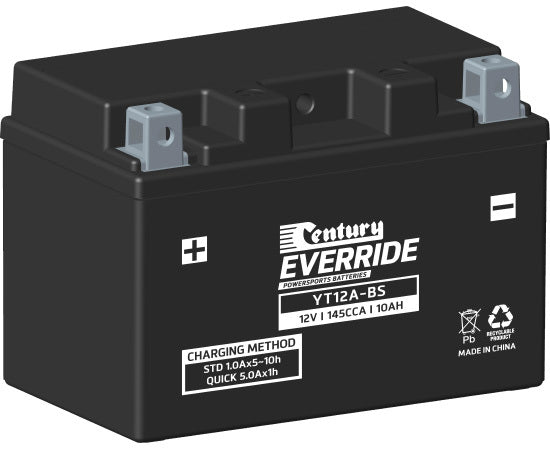 Century Powersports Battery YT12A-BS