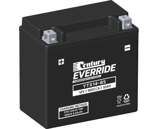 Century EverRide Powersports Battery YTX14-BS