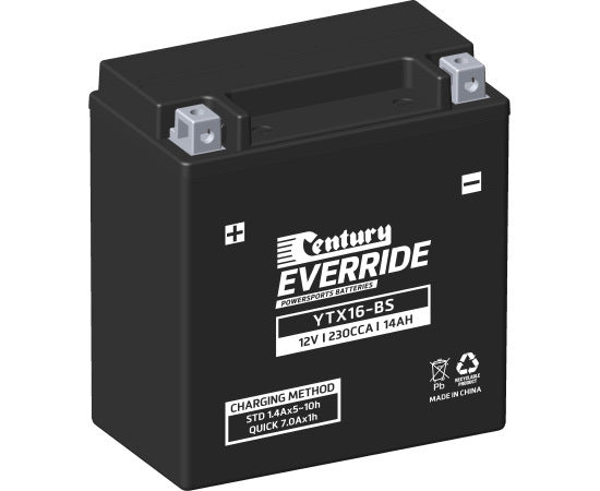 Century Powersports Battery YTX16-BS