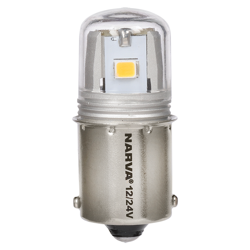 Narva 12/24V BA15S R5W LED Globes (2) | Narva 18260BL