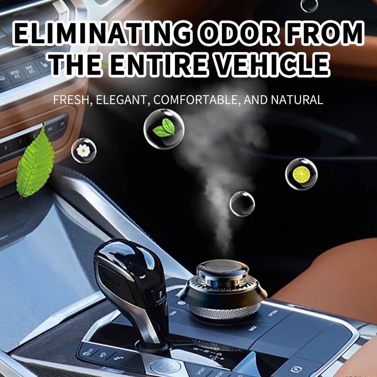 Rotating Essential Oil Diffusing Car Air Freshener