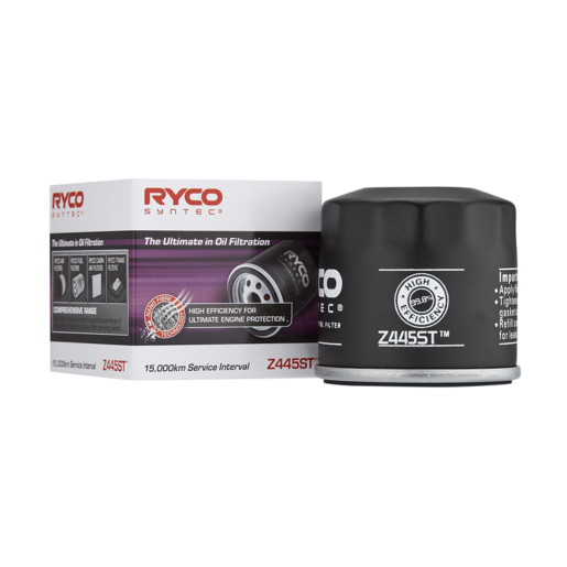 Ryco SynTec Oil Filter Z445ST Ryco part Z445ST automotive oil filter