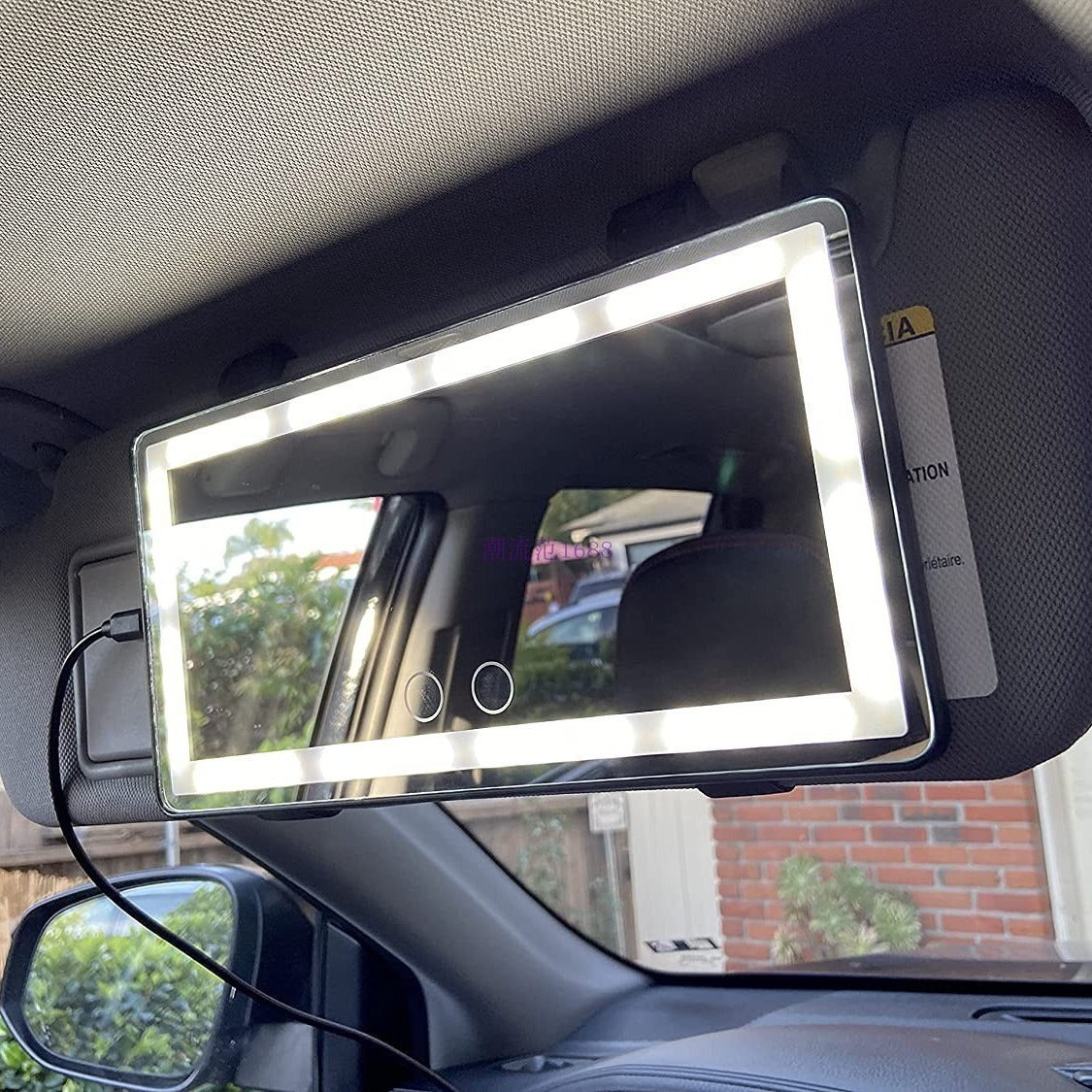 LED Sunvisor Makeup Mirror