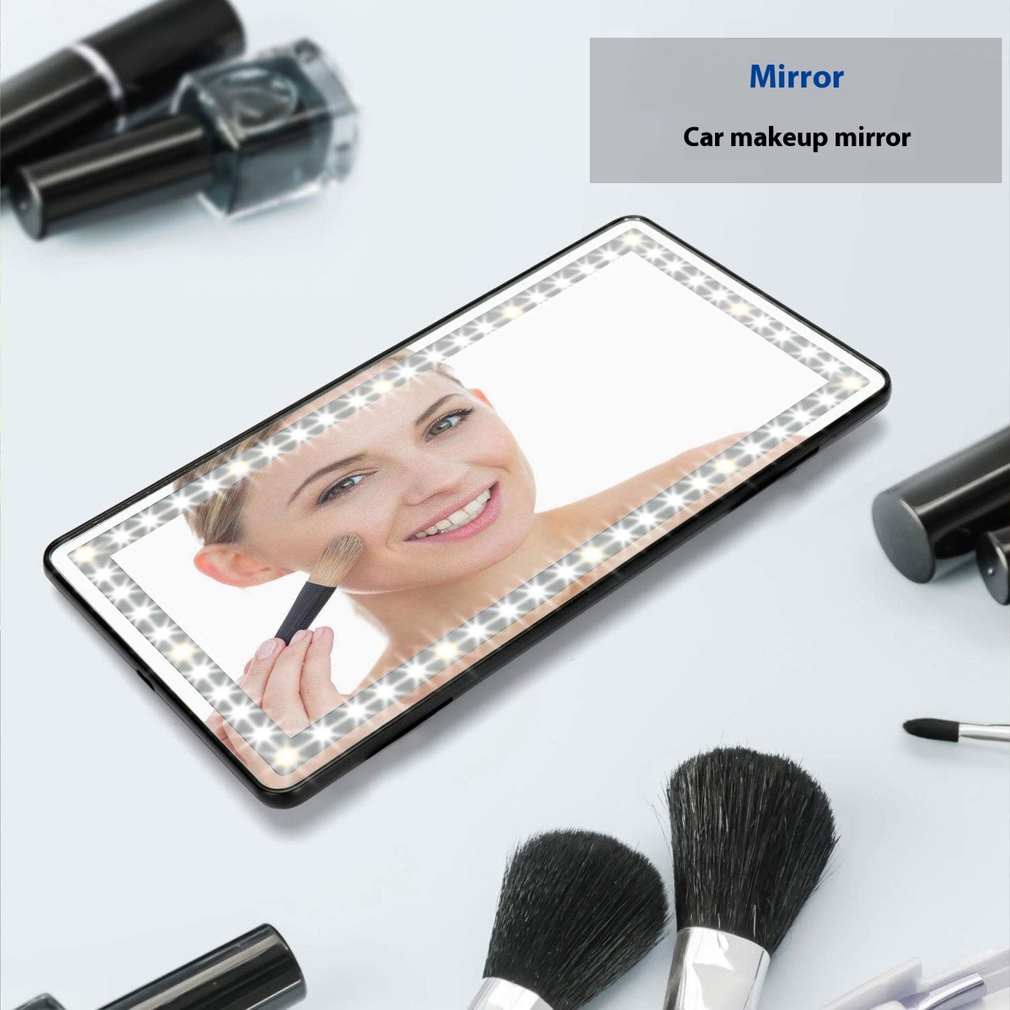 LED Sunvisor Makeup Mirror