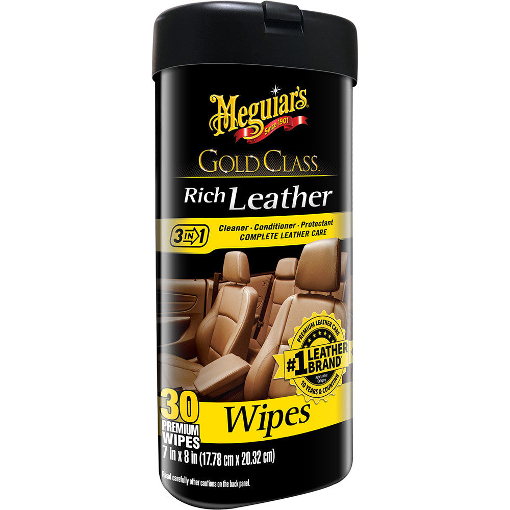 Meguiar's Gold Class Rich Leather 3-in-1 Wipes