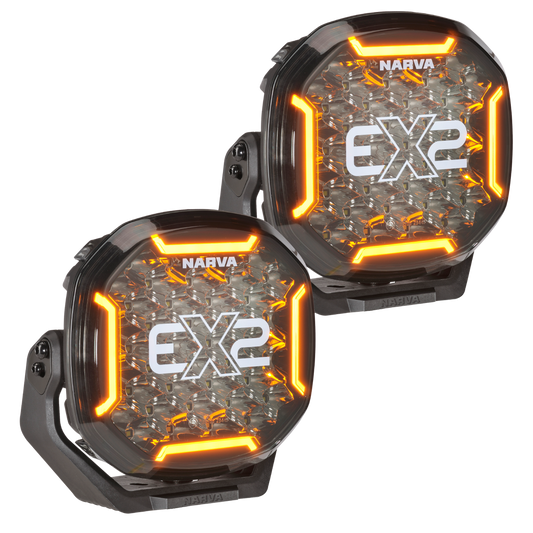 Narva 12/24V 7" EX2 Blackout Driving Lights - Pair - 72175 | Narva 72175