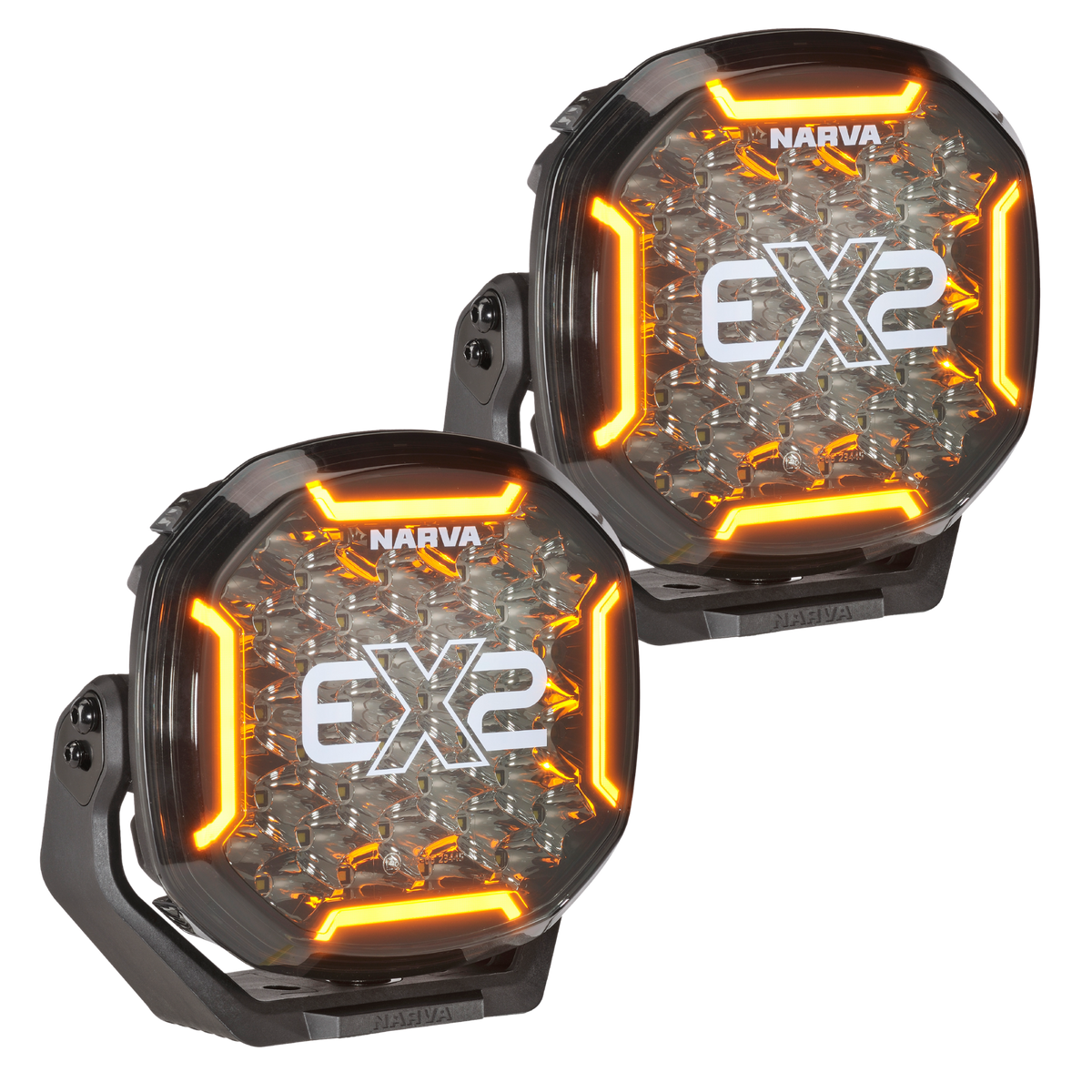 Narva 12/24V 9" EX2 Blackout Driving Lights - Pair - 72185 | Narva 72185