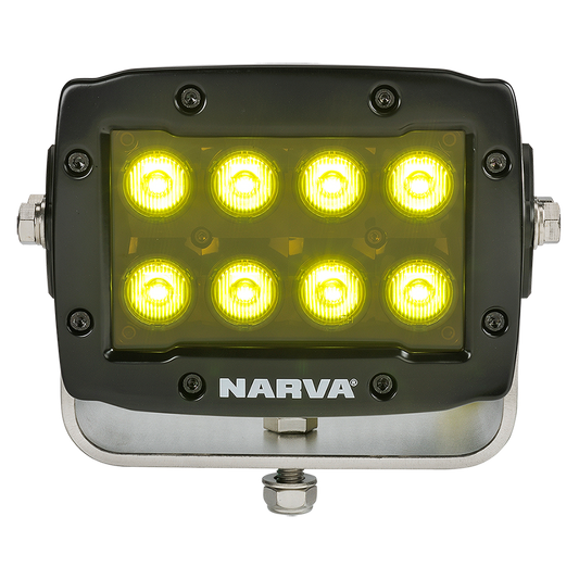 Narva Tremor 8 LED Heavy-Duty Work Lamp - Anti-Glare - Selective Yellow - 73724Y