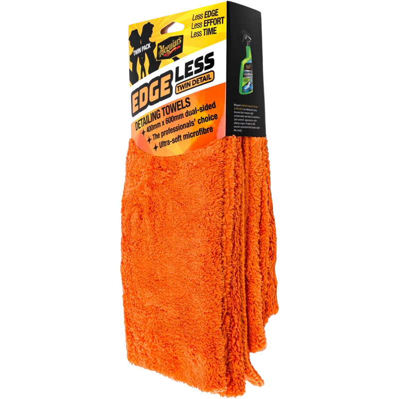 Meguiar's EDGELESS DETAILING TOWELS TWIN PACK 600GSM