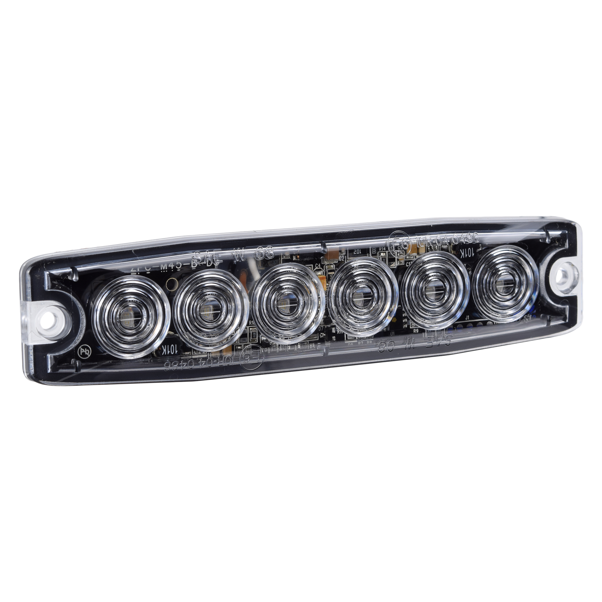 Narva 12/24V High Powered Low Profile LED Warning Light (Blue), 6 x 1W LEDs With 23 Flash Patterns - 85214B